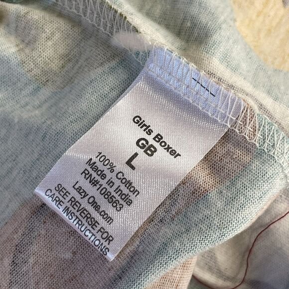 Lazy One Flip Flops sandals sandal print Women's lounge Shorts Size L - Picture 3 of 4